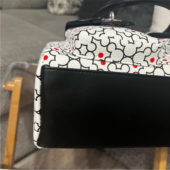 Disney Parks Black and White Satchel with Red Accents NWT - Picture 10 of 11